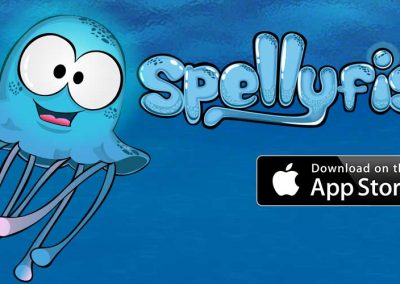 Spellyfish App teaser for the Apple iPad and iPhone