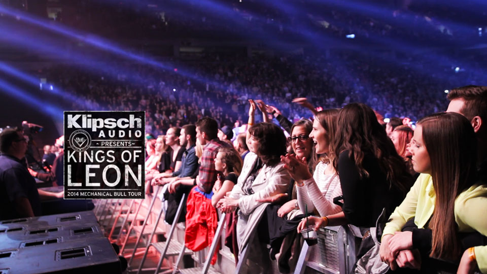 Filming Klipsch and Kings of Leon at their concert