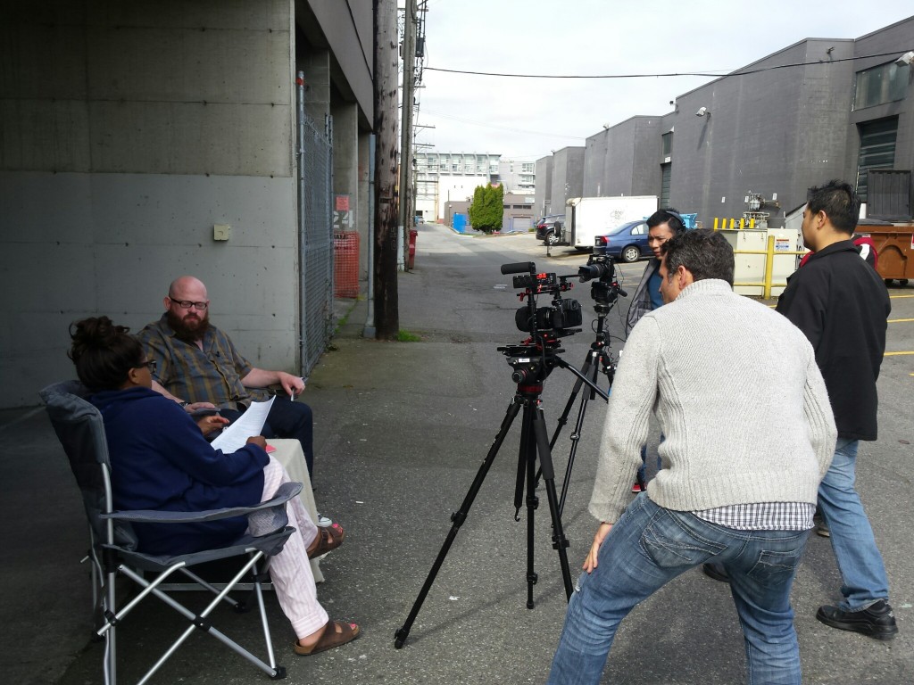 Yeah, shooting in the alley!