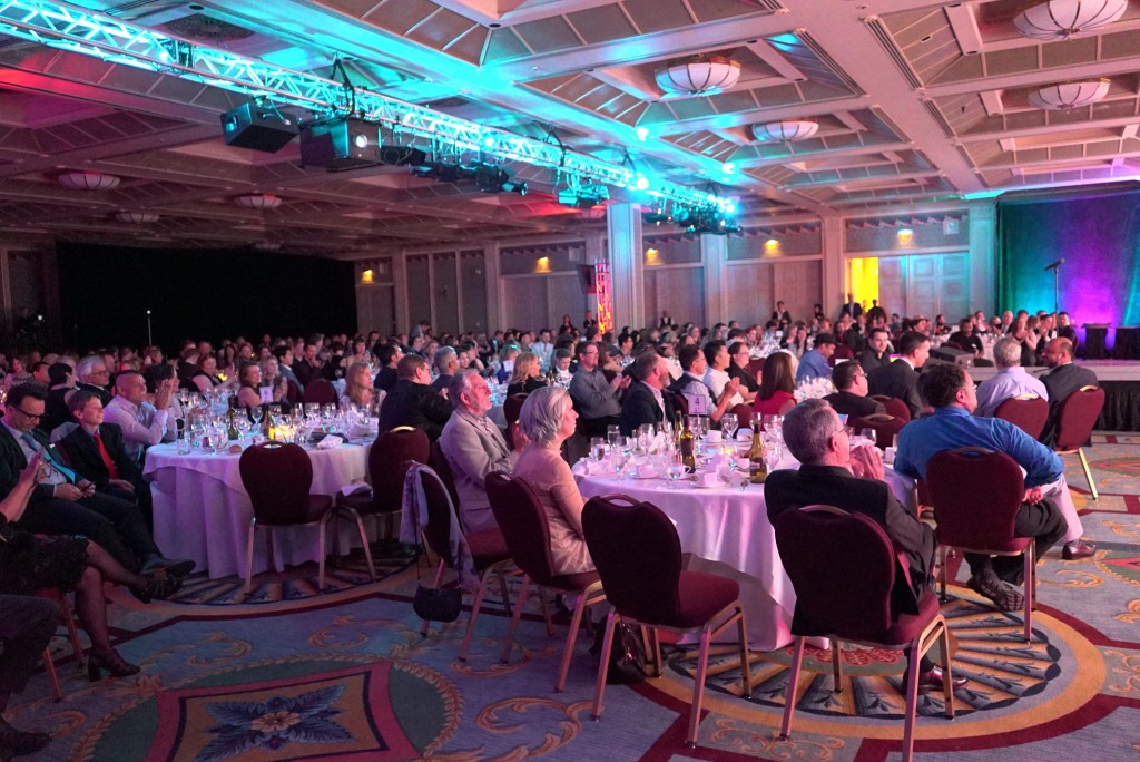The Leo's award crowd enjoying the night